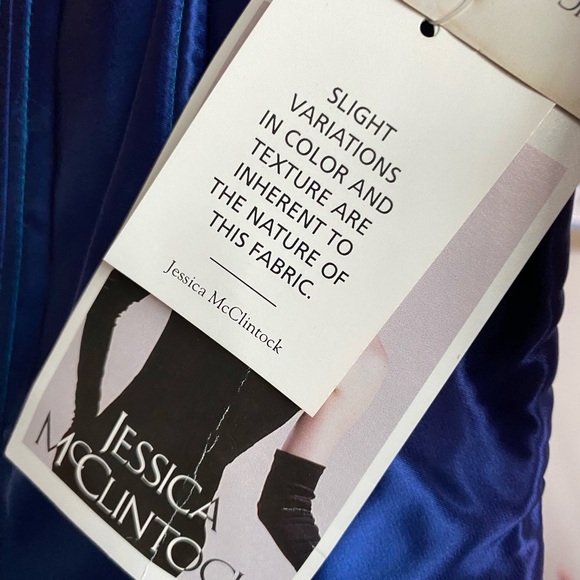 NWT 80s Gunne Sax Jessica McClintock Ombré Acetate Blue Purple Prom Dress Formal - Picture 8 of 16